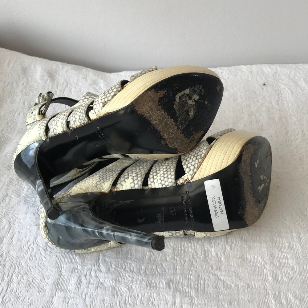 Devi Kroell**Exotic Python Snake Skin White Stile… - image 8